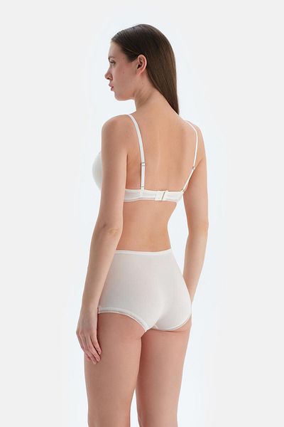 Dagi Ecru Lace Detailed Boyshort Panties
