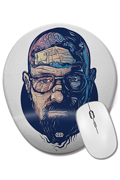 BASKI DÜNYASI Mouse Pad oval Heisenberg Dream cu suport pentru încheietura mâinii
