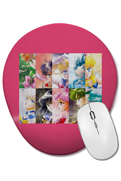 BASKI DÜNYASI Οβάλ ποντίκι ποντικοπληκτήρα με υποστήριξη καρπού Sailor Moon S...