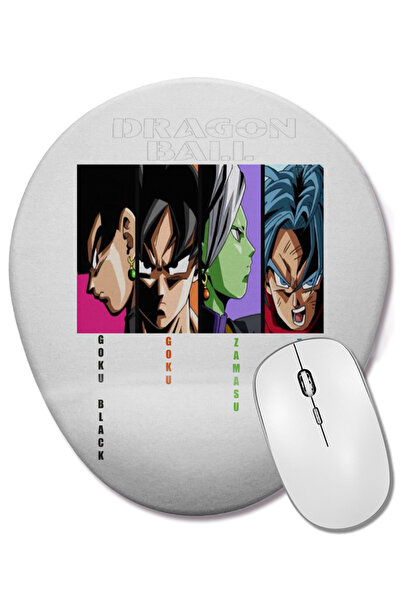 BASKI DÜNYASI Οβάλ ποντίκι ποντικοπολεμικής χρήσης με στήριγμα καρπού Goku Bl...