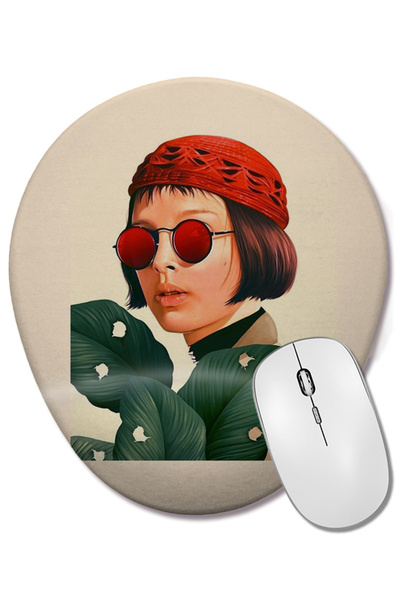 BASKI DÜNYASI Mouse Pad oval Mathilda cu suport pentru încheietura mâinii