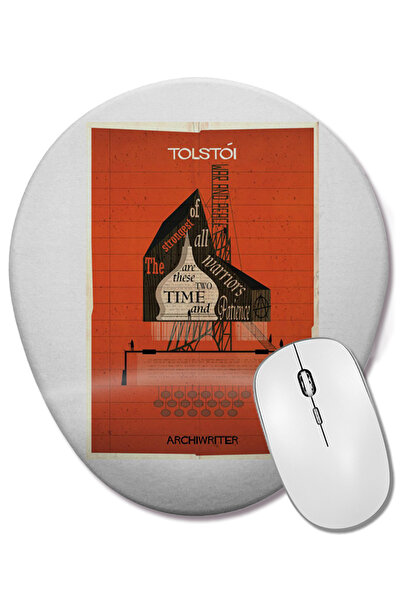 BASKI DÜNYASI Οβάλ ποντίκι με υποστήριξη καρπού Tolstoi
