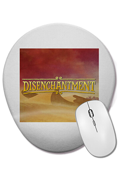 BASKI DÜNYASI Disenchantment 06 Mouse Pad oval cu suport pentru încheietura mâinii