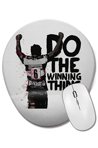 BASKI DÜNYASI Mouse Pad oval cu suport pentru încheietura mâinii