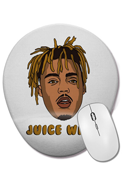 BASKI DÜNYASI Juice Wrld 02 Mouse Pad oval cu suport pentru încheietura mâinii