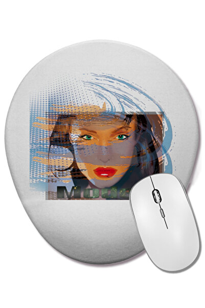 BASKI DÜNYASI Mouse Pad oval cu suport pentru încheietura mâinii Angel