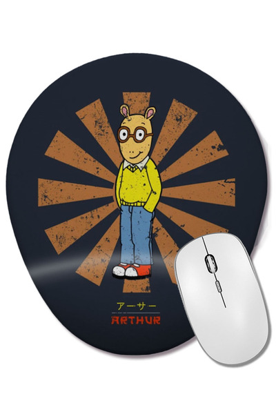 BASKI DÜNYASI Arthur Rimbaud Arthur Retro Japanese Mouse Pad oval cu suport p...