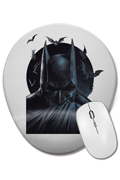 BASKI DÜNYASI Mouse Pad Oval Batman cu Suport pentru Încheietura Mâinii
