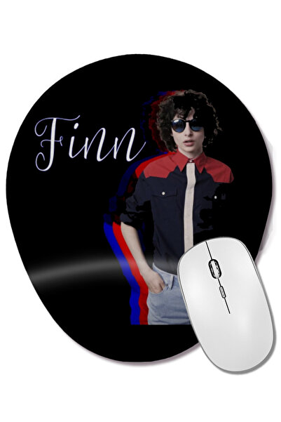BASKI DÜNYASI Mouse Pad oval Finn Wolfhard 05 cu suport pentru încheietura mâ...
