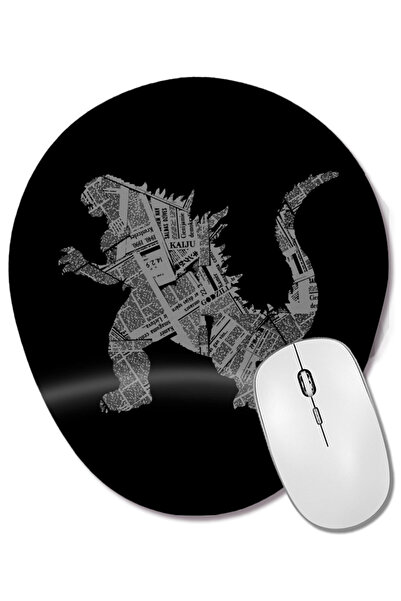 BASKI DÜNYASI Mouse Pad oval cu suport pentru încheietura mâinii Kaiju Newspa...