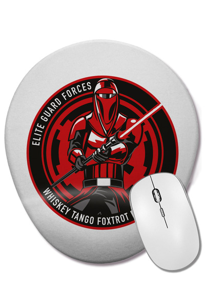 BASKI DÜNYASI Mouse Pad oval pentru profesor de franceză cu suport pentru încheietura mâinii