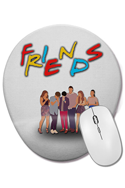 BASKI DÜNYASI Mouse Pad oval Friends Amigos cu suport pentru încheietura mâinii