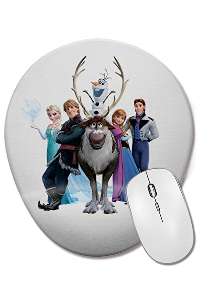 BASKI DÜNYASI Mouse Pad oval Frozen cu suport pentru încheietura mâinii