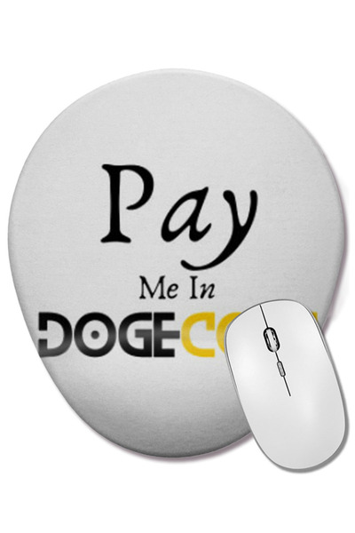 BASKI DÜNYASI Mouse Pad oval cu suport pentru încheietura mâinii, plătiți-mă ...