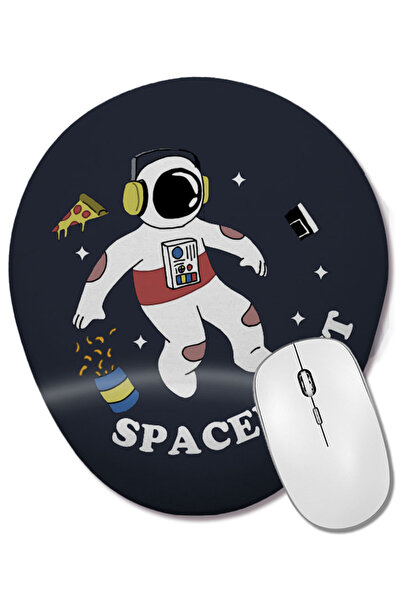 BASKI DÜNYASI Οβάλ ποντίκι ποντικοπολίτη με σχέδιο Spaceman Spaced Out με στή...