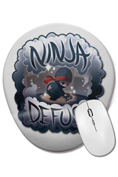 BASKI DÜNYASI Mouse Pad oval Counter Strike Ninja Defuse cu suport pentru înc...