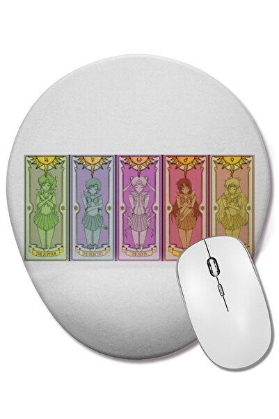 BASKI DÜNYASI Sailor Moon 09 Οβάλ ποντίκι με υποστήριξη καρπού