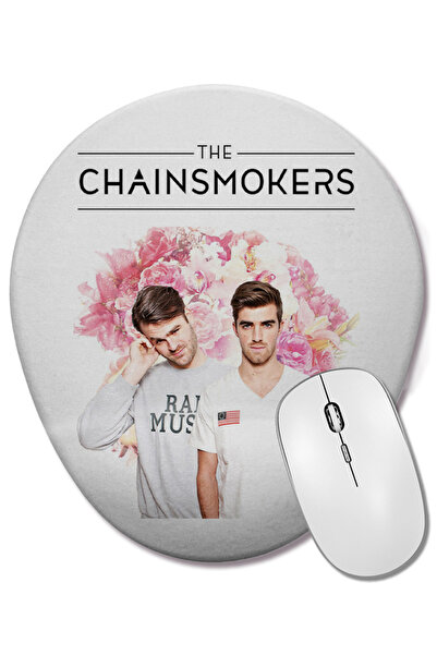 BASKI DÜNYASI Mouse Pad oval The Chainsmokers cu suport pentru încheietura mâinii