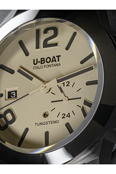 U-BOAT 8893 Classico Tungsteno Black Automatic Mens Watch 42mm 10ATM