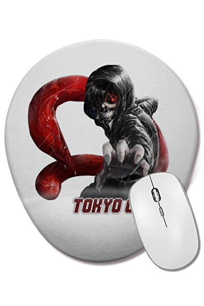 BASKI DÜNYASI Mouse Pad oval Tokyo Ghoul cu suport pentru încheietura mâinii
