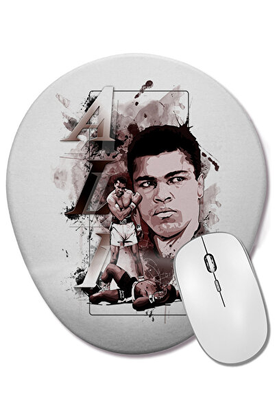BASKI DÜNYASI Μουχάμεντ Αλί Μποξ 05 Οβάλ ποντίκι με υποστήριξη καρπού
