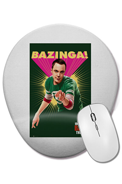 BASKI DÜNYASI The Big Bang Theory Bazinga 02 Mouse Pad oval cu suport pentru ...