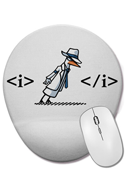 BASKI DÜNYASI Mouse Pad oval Itachi Naruto cu suport pentru încheietura mâinii