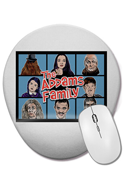 BASKI DÜNYASI Семейство Адамс Ето една история Овална подложка за мишка с под...