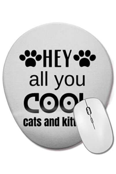 BASKI DÜNYASI Здравейте, всички готини котки и котенца! Овална подложка за ми...