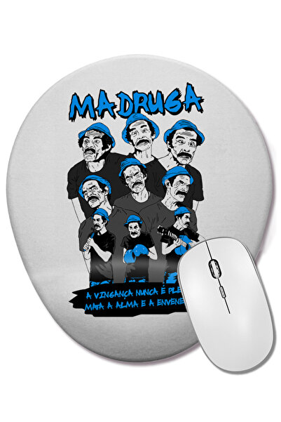 BASKI DÜNYASI Mouse Pad oval Madruga cu suport pentru încheietura mâinii