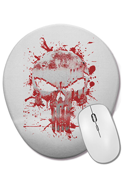 BASKI DÜNYASI Mouse Pad oval cu suport pentru încheietura mâinii Justiceiro