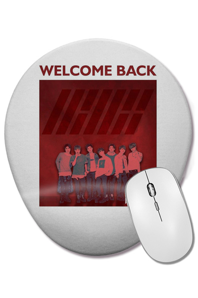 BASKI DÜNYASI Επιτραπέζιο ποντίκι Imageinaçao οβάλ σχήματος με στήριγμα καρπού