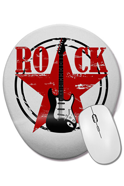 BASKI DÜNYASI Οβάλ ποντίκι με υποστήριξη καρπού Rock Star