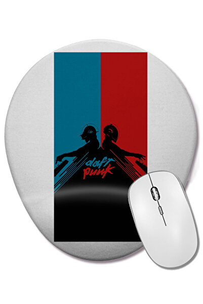 BASKI DÜNYASI Mouse Pad oval Daft Punk cu suport pentru încheietura mâinii