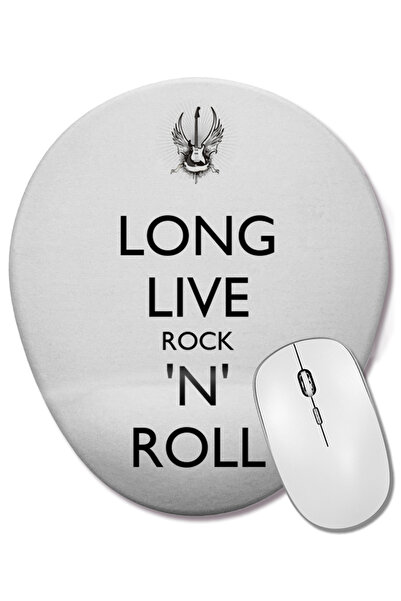 BASKI DÜNYASI Mouse Pad oval cu suport pentru încheietura mâinii Long Live Ro...