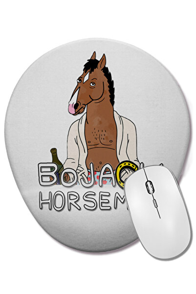 BASKI DÜNYASI Mouse Pad oval BoJack Horseman cu suport pentru încheietura mâinii