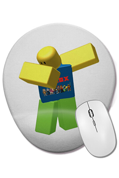 BASKI DÜNYASI Mouse Pad oval Roblox Dab cu suport pentru încheietura mâinii