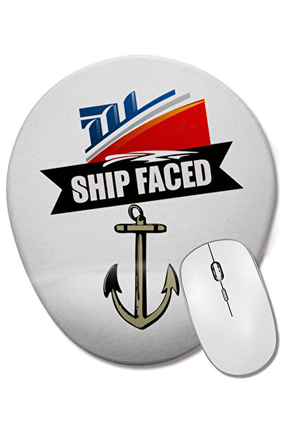 BASKI DÜNYASI Mouse Pad oval cu suport pentru încheietura mâinii, cu design a...