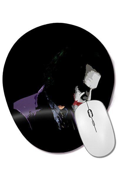 BASKI DÜNYASI Mouse Pad oval Joker 015 cu suport pentru încheietura mâinii