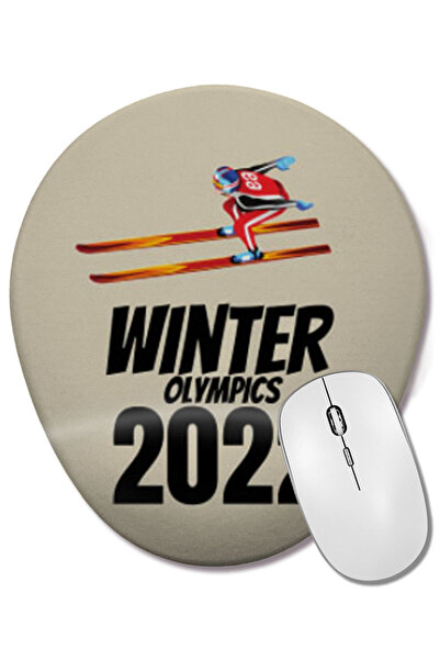 BASKI DÜNYASI Ολυμπιακοί Αγώνες Χειμώνας Πεκίνο 2022 Οβάλ ποντίκι με υποστήρι...