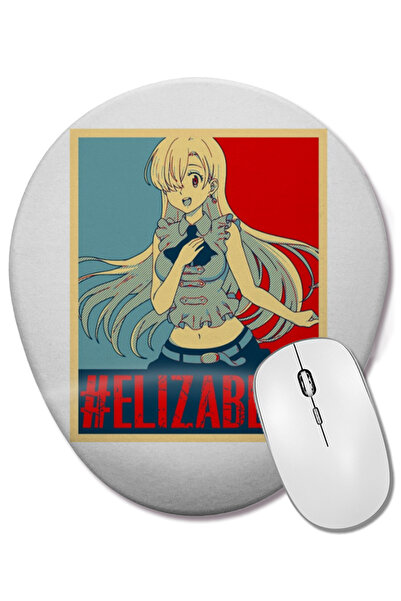 BASKI DÜNYASI Mouse Pad oval cu suport pentru încheietura mâinii The Seven Deadly Sins Elizabeth