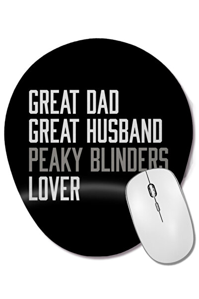 BASKI DÜNYASI Mouse Pad oval cu suport pentru încheietura mâinii, pentru Ziua Tatălui, pentru un tată grozav, un soț grozav, iubitor de cider