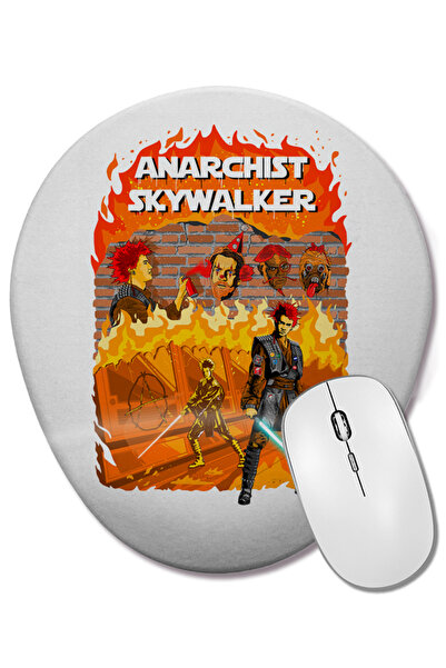 BASKI DÜNYASI Анархист Скайуокър Стар Уорс Овална подложка за мишка, поддържа...