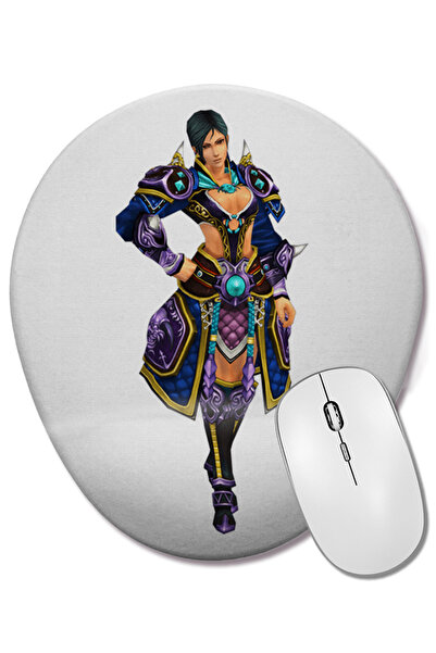 BASKI DÜNYASI Metin2 Guerreira Mouse Pad oval cu suport pentru încheietura mâinii
