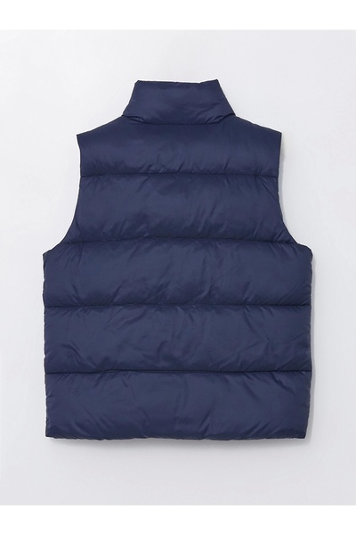 LC Waikiki Lcw Kids Dark Blue Stand Collar Boy's Vest