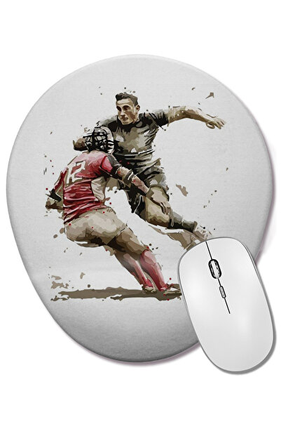 BASKI DÜNYASI Mouse Pad oval cu suport pentru încheietura mâinii