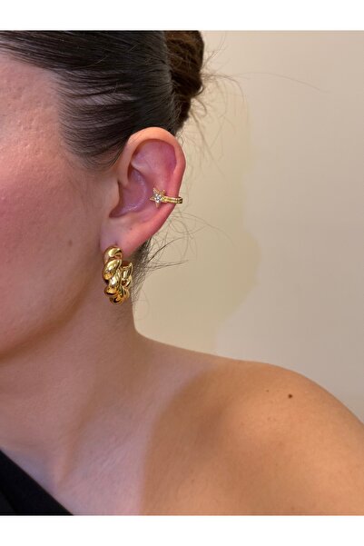 FİLİA Özel kaplama Earcuff küpe