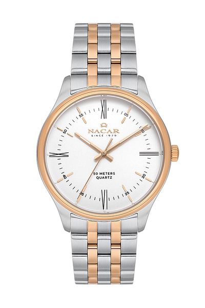 Nacar Silver - Rose Men-Women Wristwatch Nc35-592025-Esm