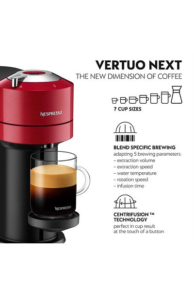 Nespresso 1500W Vertuo Next Coffee Machine 1 L - 2 Years Warranty