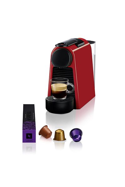 Nespresso   ماكينة القهوة الصغيرة Essenza من نسبريسو، باللون الأحمر - إصدار الإمارات العربية المتحدة